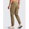 imageCRZ YOGA Athletic Joggers for Men  29quot Lightweight Running Training Pants with Zip Pockets and Ankle ZippersArtifact Brown