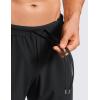 imageCRZ YOGA Athletic Joggers for Men  29quot Lightweight Running Training Pants with Zip Pockets and Ankle ZippersBlack