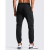 imageCRZ YOGA Athletic Joggers for Men  29quot Lightweight Running Training Pants with Zip Pockets and Ankle ZippersBlack
