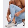 imageCRZ YOGA Athletic Joggers for Men  29quot Lightweight Running Training Pants with Zip Pockets and Ankle ZippersCambric Blue