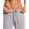 imageCRZ YOGA Athletic Joggers for Men  29quot Lightweight Running Training Pants with Zip Pockets and Ankle ZippersDark Chrome