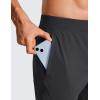 imageCRZ YOGA Athletic Joggers for Men  29quot Lightweight Running Training Pants with Zip Pockets and Ankle ZippersInk Gray