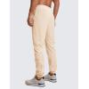 imageCRZ YOGA Athletic Joggers for Men  29quot Lightweight Running Training Pants with Zip Pockets and Ankle ZippersRaw Linen