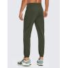 imageCRZ YOGA Mens 4Way Stretch Comfy Athletic Pants  28quot Track Hiking Golf Gym Workout JoggersDark Olive
