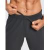 imageCRZ YOGA Mens 4Way Stretch Comfy Athletic Pants  28quot Track Hiking Golf Gym Workout JoggersInk Gray