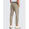 imageCRZ YOGA Mens 4Way Stretch Comfy Athletic Pants  28quot Track Hiking Golf Gym Workout JoggersKhali Barley