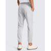 imageCRZ YOGA Mens 4Way Stretch Comfy Athletic Pants  28quot Track Hiking Golf Gym Workout JoggersPlatinum Grey