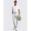 imageCRZ YOGA Mens 4Way Stretch Comfy Athletic Pants  28quot Track Hiking Golf Gym Workout JoggersPlatinum Grey