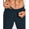 imageCRZ YOGA Mens 4Way Stretch Comfy Athletic Pants  28quot Track Hiking Golf Gym Workout JoggersTrue Navy