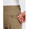 imageCRZ YOGA Mens All Day Comfy Golf Pants  28quot30quot32quot34quot Quick Dry Lightweight Work Casual Trousers with PocketsArtifact Brown