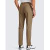 imageCRZ YOGA Mens All Day Comfy Golf Pants  28quot30quot32quot34quot Quick Dry Lightweight Work Casual Trousers with PocketsArtifact Brown