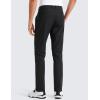 imageCRZ YOGA Mens All Day Comfy Golf Pants  28quot30quot32quot34quot Quick Dry Lightweight Work Casual Trousers with PocketsBlack