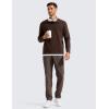 imageCRZ YOGA Mens All Day Comfy Golf Pants  28quot30quot32quot34quot Quick Dry Lightweight Work Casual Trousers with PocketsDark Mocha