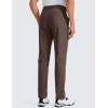 imageCRZ YOGA Mens All Day Comfy Golf Pants  28quot30quot32quot34quot Quick Dry Lightweight Work Casual Trousers with PocketsDark Mocha