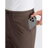 imageCRZ YOGA Mens All Day Comfy Golf Pants  28quot30quot32quot34quot Quick Dry Lightweight Work Casual Trousers with PocketsDark Mocha