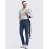 imageCRZ YOGA Mens All Day Comfy Golf Pants  28quot30quot32quot34quot Quick Dry Lightweight Work Casual Trousers with PocketsElectric Blue