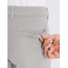 imageCRZ YOGA Mens All Day Comfy Golf Pants  28quot30quot32quot34quot Quick Dry Lightweight Work Casual Trousers with PocketsGull Gray
