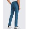 imageCRZ YOGA Mens All Day Comfy Golf Pants  28quot30quot32quot34quot Quick Dry Lightweight Work Casual Trousers with PocketsIron Blue