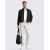 imageCRZ YOGA Mens All Day Comfy Golf Pants  28quot30quot32quot34quot Quick Dry Lightweight Work Casual Trousers with PocketsMilky White Bone