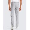 imageCRZ YOGA Mens All Day Comfy Golf Pants  28quot30quot32quot34quot Quick Dry Lightweight Work Casual Trousers with PocketsPlatinum Grey
