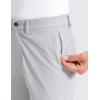 imageCRZ YOGA Mens All Day Comfy Golf Pants  28quot30quot32quot34quot Quick Dry Lightweight Work Casual Trousers with PocketsPlatinum Grey