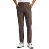 imageCRZ YOGA Mens All Day Comfy Golf Pants  28quot30quot32quot34quot Quick Dry Lightweight Work Casual Trousers with PocketsDark Mocha