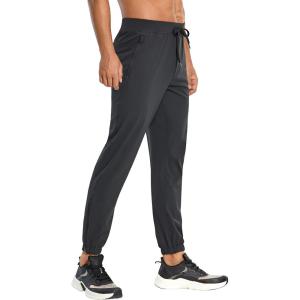 imageCRZ YOGA Mens 4Way Stretch Comfy Athletic Pants  28quot Track Hiking Golf Gym Workout JoggersInk Gray