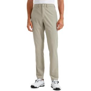 imageCRZ YOGA Mens All Day Comfy Golf Pants  28quot30quot32quot34quot Quick Dry Lightweight Work Casual Trousers with PocketsKhali Barley