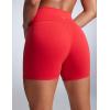 imageCRZ YOGA Women Butterbreeze Athletic Biker Shorts 4 Inches  Workout Gym Running Volleyball Yoga High Waisted SpandexDeep Red