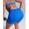 imageCRZ YOGA Women Butterbreeze Athletic Biker Shorts 4 Inches  Workout Gym Running Volleyball Yoga High Waisted SpandexSparkle Blue