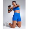 imageCRZ YOGA Women Butterbreeze Athletic Biker Shorts 4 Inches  Workout Gym Running Volleyball Yoga High Waisted SpandexSparkle Blue