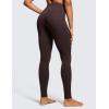 imageCRZ YOGA Butterluxe Extra Long Leggings for Tall Women 31 Inches  High Waisted Athletic Workout Leggings Soft Yoga PantsHot Fudge Brown