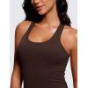 imageCRZ YOGA Womens Butterluxe Workout Tank Tops Racerback Tank Yoga Sleeveless Top Camisole Athletic Gym ShirtHot Fudge Brown