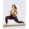 imageCRZ YOGA Butterluxe Plus Size Leggings for Women 25 Inches  High Waisted Buttery Soft Workout Spandex Yoga Pants 3X 4XHot Fudge Brown
