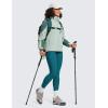 imageCRZ YOGA Thermal Fleece Lined Leggings Women 28  Winter Warm High Waisted Hiking Pants with Pockets Workout Running TightsGreen Jade
