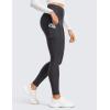 imageCRZ YOGA Thermal Fleece Lined Leggings Women 28  Winter Warm High Waisted Hiking Pants with Pockets Workout Running TightsMysterious Grey