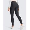 imageCRZ YOGA Thermal Fleece Lined Leggings Women 28  Winter Warm High Waisted Hiking Pants with Pockets Workout Running TightsMysterious Grey