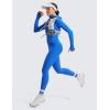 imageCRZ YOGA Thermal Fleece Lined Leggings Women 28  Winter Warm High Waisted Hiking Pants with Pockets Workout Running TightsSparkle Blue