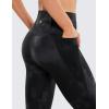 imageCRZ YOGA Womens Butterluxe Workout Capri Leggings with Pockets 21 Inches  High Waisted Gym Athletic Crop Yoga LeggingsBlack Tie Dye Flowers