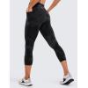 imageCRZ YOGA Womens Butterluxe Workout Capri Leggings with Pockets 21 Inches  High Waisted Gym Athletic Crop Yoga LeggingsBlack Tie Dye Flowers