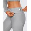 imageCRZ YOGA Womens High Waisted Fleece Lined Leggings 25 inches  Winter Warm Thick Thermal Soft Workout Yoga PantsRhino Grey