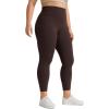 imageCRZ YOGA Butterluxe Plus Size Leggings for Women 25 Inches  High Waisted Buttery Soft Workout Spandex Yoga Pants 3X 4XHot Fudge Brown
