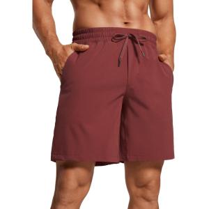 imageCRZ YOGA Mens Linerless Workout Shorts  7 Quick Dry Running Sports Athletic Gym Shorts with PocketsSavannah