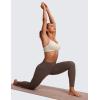 imageCRZ YOGA Butterluxe VNeck Sports Bras for Women  Adjustable Thin Straps Padded Yoga Bra Basic Wireless Bra CamisoleMojave Tan