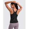 imageCRZ YOGA Butterluxe Womens Racerback Workout Tank Top with Built in Shelf Bra  Padded High Neck Yoga Athletic CamisoleDark Grey Camouflage 2