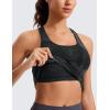 imageCRZ YOGA Butterluxe Workout Tank Tops for Women Built in Shelf Bras Padded  Racerback Athletic Spandex Yoga CamisoleBlack Tie Dye Flowers