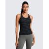 imageCRZ YOGA Butterluxe Workout Tank Tops for Women Built in Shelf Bras Padded  Racerback Athletic Spandex Yoga CamisoleDark Grey Camouflage 2