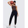 imageCRZ YOGA Butterluxe Workout Tank Tops for Women Built in Shelf Bras Padded  Racerback Athletic Spandex Yoga CamisoleHot Fudge Brown