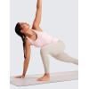 imageCRZ YOGA Butterluxe Workout Tank Tops for Women Built in Shelf Bras Padded  Racerback Athletic Spandex Yoga CamisoleStrawberry Pink