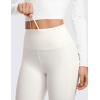 imageCRZ YOGA Thermal Fleece Lined Leggings Women 25  High Waisted Winter Workout Hiking Pants with Pockets Warm Running TightsMilky White